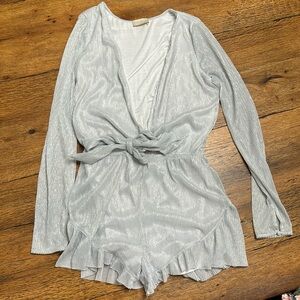 Silver Marabelle Romper size small